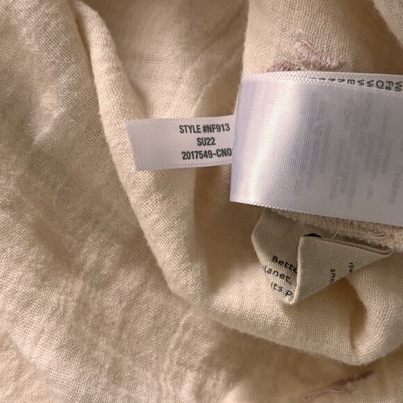 Madewell Cotton Gauze Embroidered Lightspun Lakeline Shirtdress Cream Medium - Picture 10 of 11